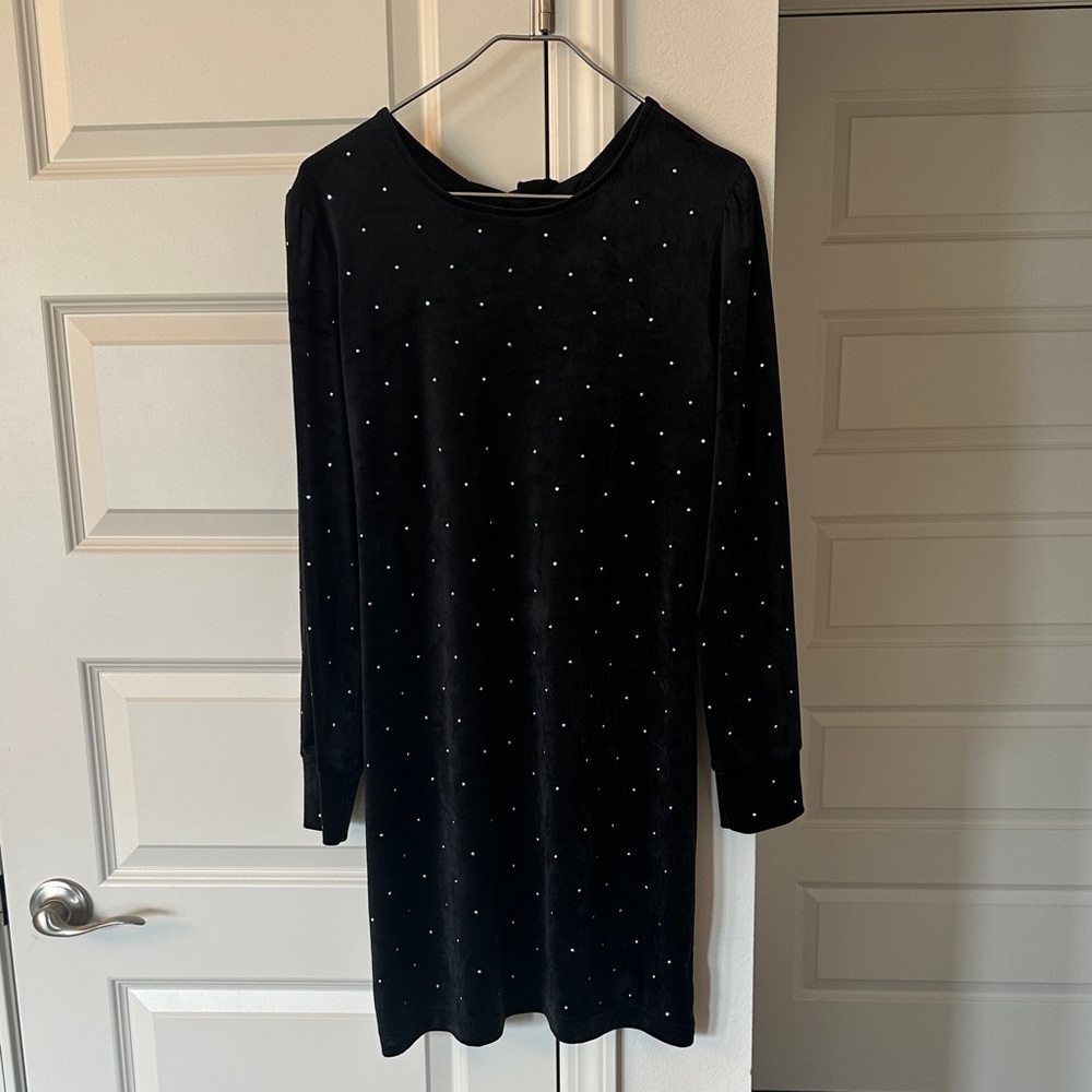 LOFT Velvet Sequin Dress